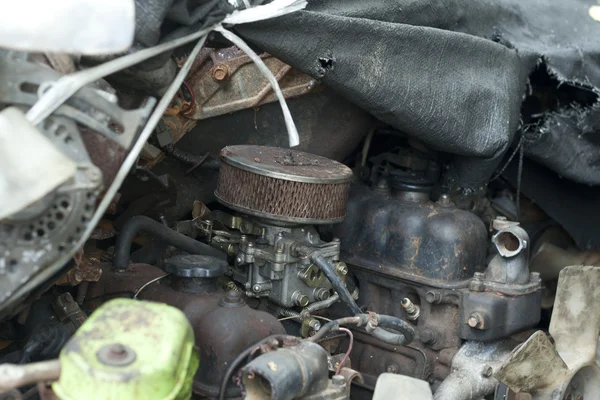 Scrap metal from car engine — Stock Photo, Image