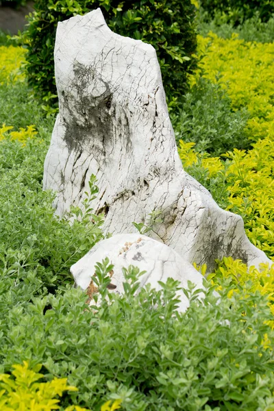 Stone in garden — Stock Photo, Image