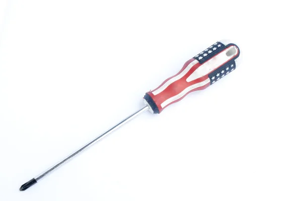 Screwdriver handle in an American flag pattern — Stock Photo, Image