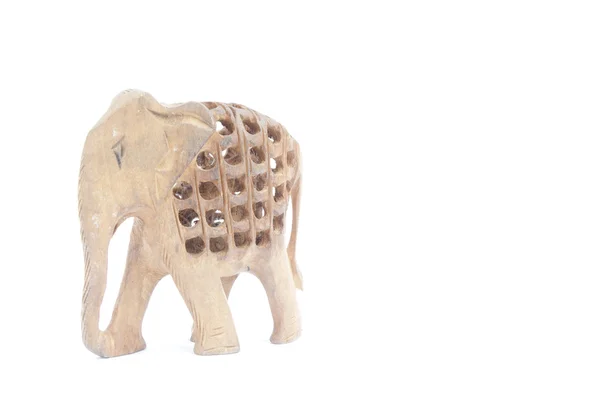 Escultura de elefante de madeira — Fotografia de Stock