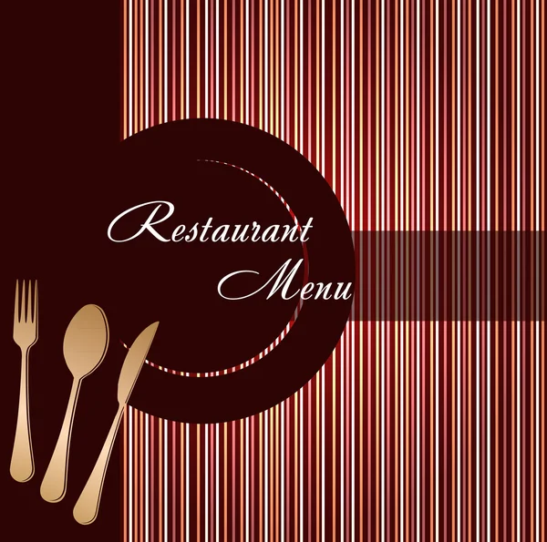 Modelo de um menu de restaurante —  Vetores de Stock
