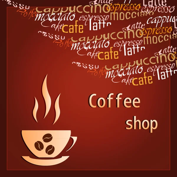 Modèle de café-restaurant — Image vectorielle