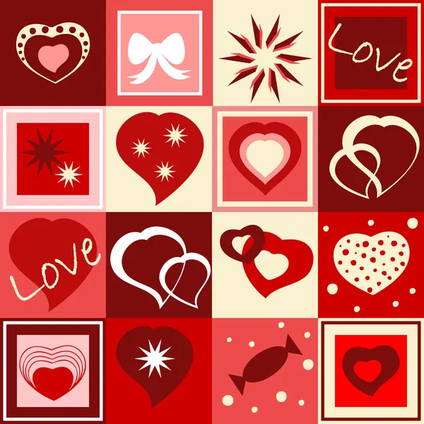 Seamless Valentine���s wallpaper — Stock vektor