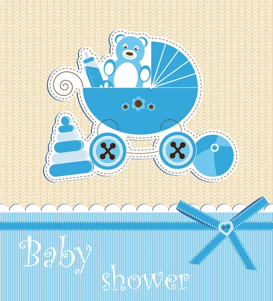 Baby shower - chłopiec — Wektor stockowy