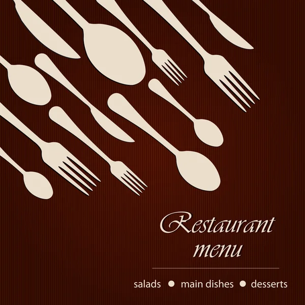 Szablon menu restauracji — Wektor stockowy