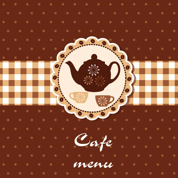 Plantilla de un menú de café — Vector de stock