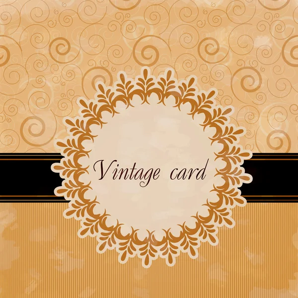 Tarjeta vintage — Vector de stock