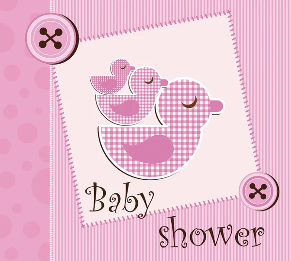 Baby shower - ragazza — Vettoriale Stock