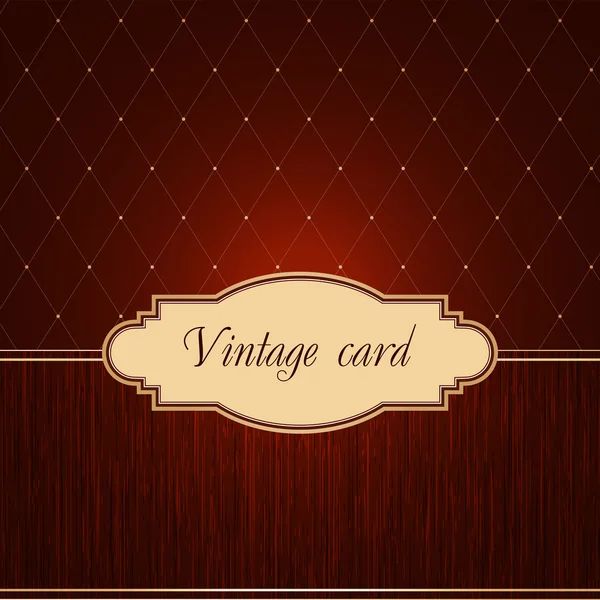 Vintage card — Stock Vector