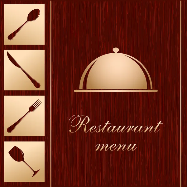 Template of a Restaurant Menu — Stock Vector