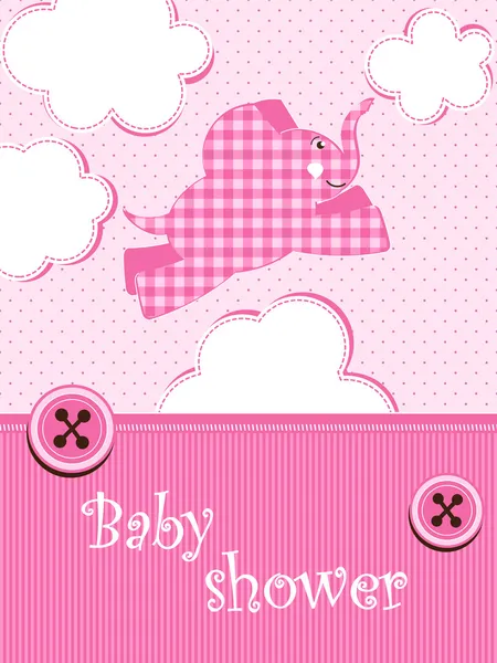 Baby shower - girl — Stock Vector