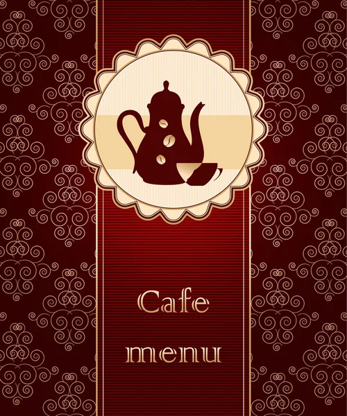 Modèle de menu d'un restaurant — Image vectorielle