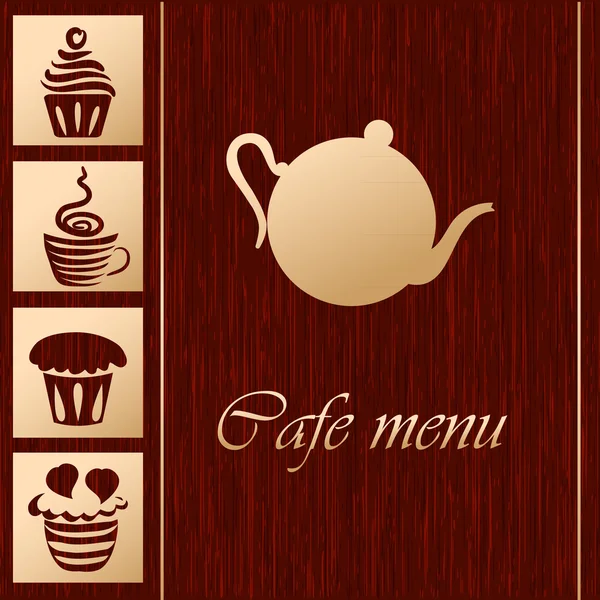 Modèle de café-restaurant — Image vectorielle