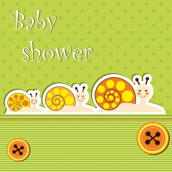 Scheda doccia bambino — Vettoriale Stock