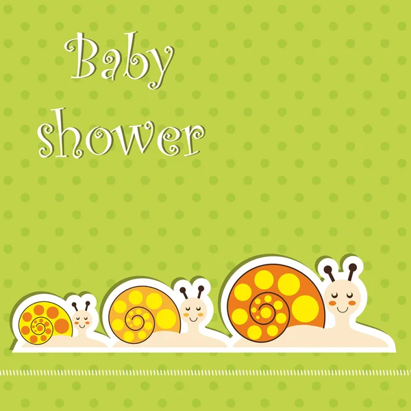 Baby shower - gemelli — Vettoriale Stock