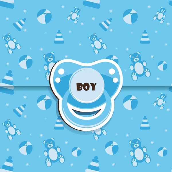 Baby shower - boy — Stock Vector