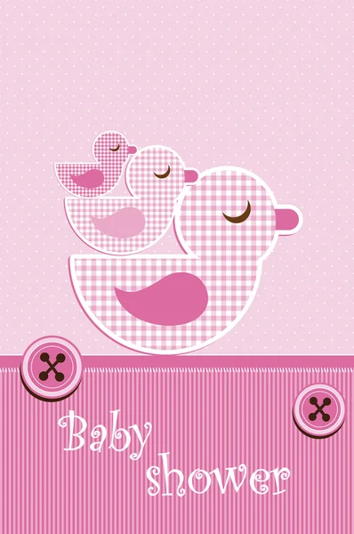 Baby shower - girl — Stock Vector