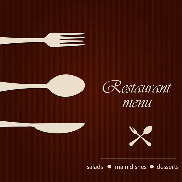 Modelo de um menu de restaurante — Vetor de Stock