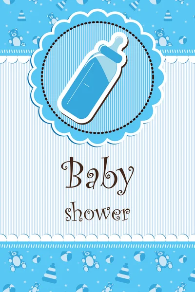 Baby dusch - flicka — Stock vektor