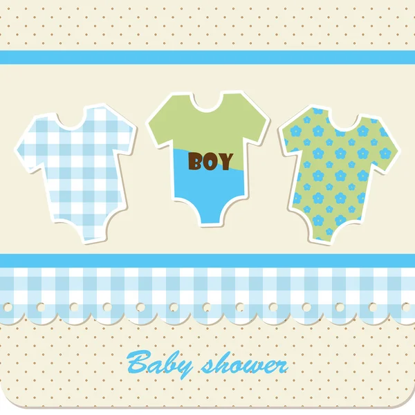 Baby shower - ragazzo — Vettoriale Stock