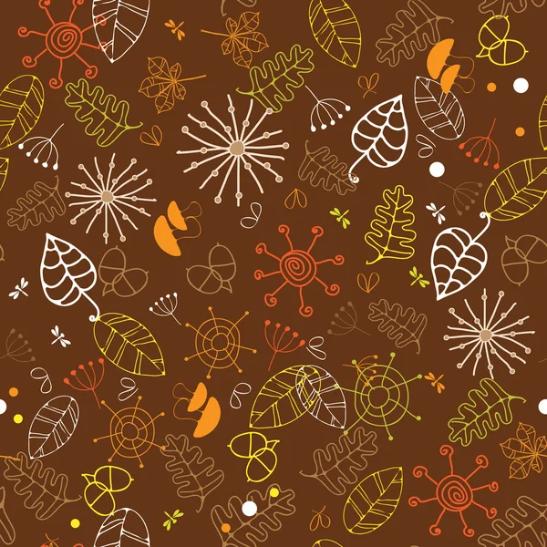 Autumn seamless — Stock Vector