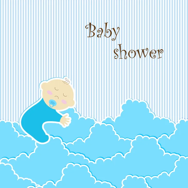 Baby shower - boy — Stock Vector