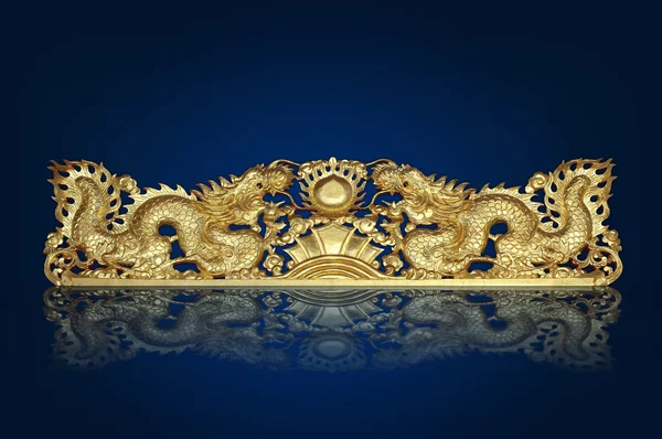 Σύμβολο χρυσό δράκο του έτους 2012 — Φωτογραφία Αρχείου