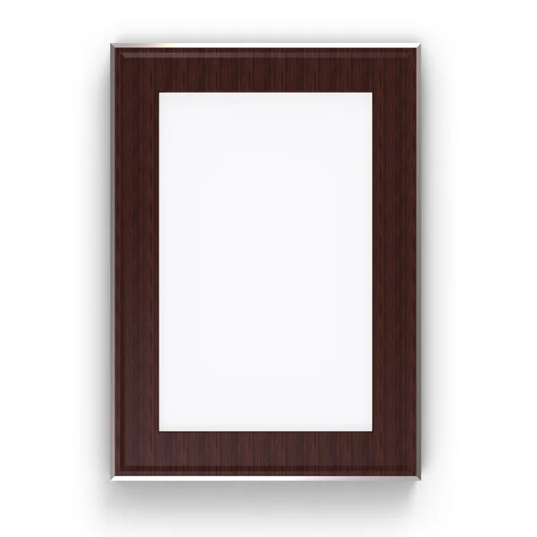 Wood metal frame with path — Stock Photo, Image