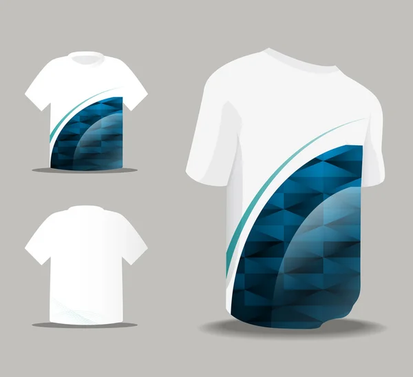 Abstrakter Vektor einheitliches T-Shirt-Design — Stockvektor