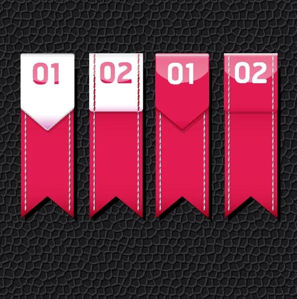 Leer roze kleur ontwerpsjabloon / kan worden gebruikt voor infographic — Stockvector