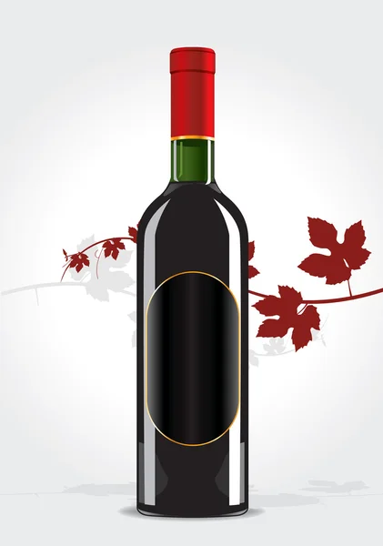 Bottle of wine vector