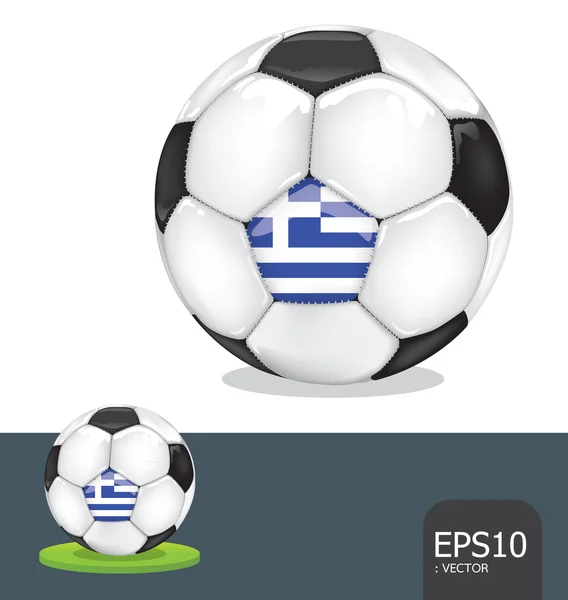 Fútbol euro2012 vector griego — Archivo Imágenes Vectoriales