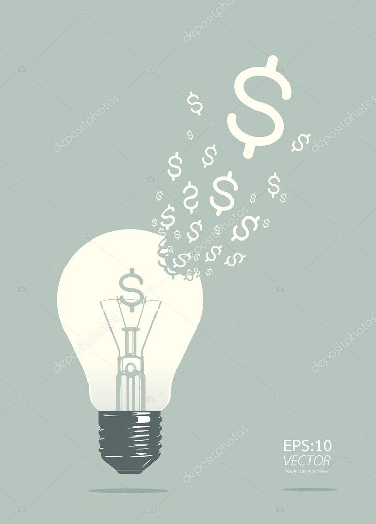 Light of business concept vector