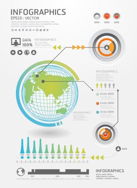 infographics grafik vector.modern stil kümesi ve bilgi