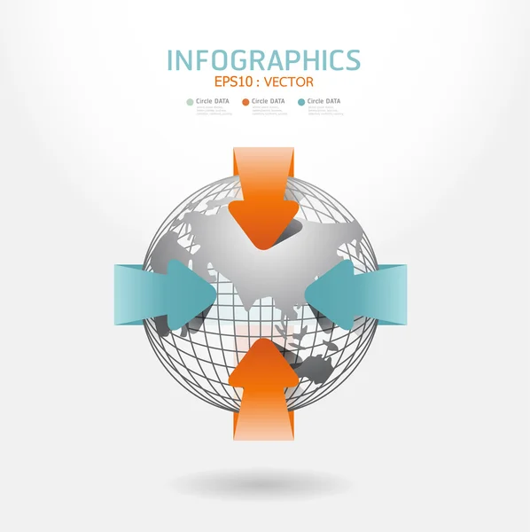 Soft color infographics set and Information Graphics vector — Stock Vector