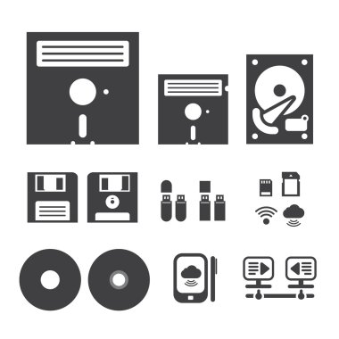 aracı bilgisayarın web simgeler vektör