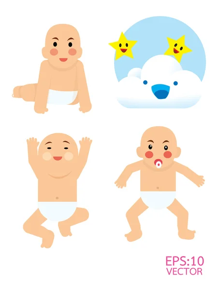 Baby jongen vector — Stockvector