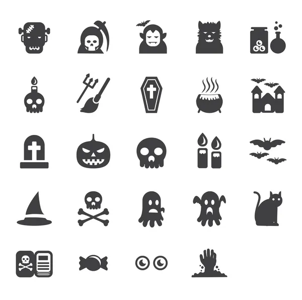 Set de iconos de Halloween — Foto de Stock