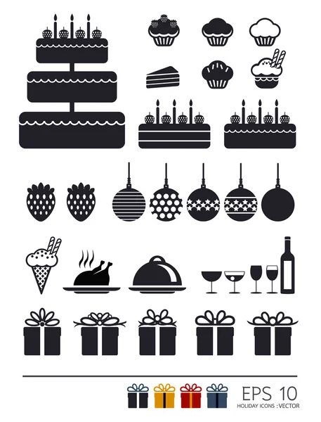 Set of icon for holiday — Stockfoto