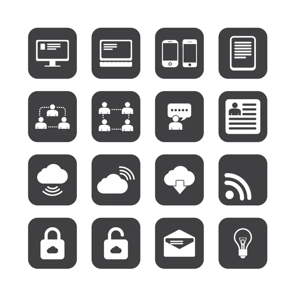 Internet icon set — Stock Photo, Image