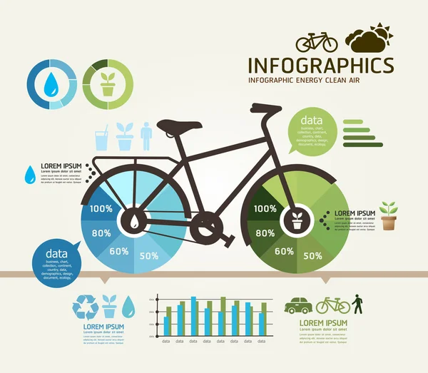 Modello di design moderno colore tenue, può essere utilizzato per l'infografica — Vettoriale Stock