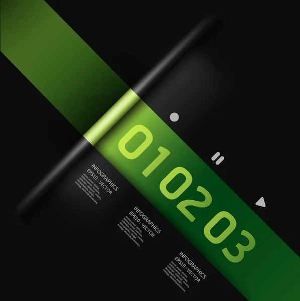 Plantilla de diseño moderno de color suave, se puede utilizar para la infografía — Vector de stock