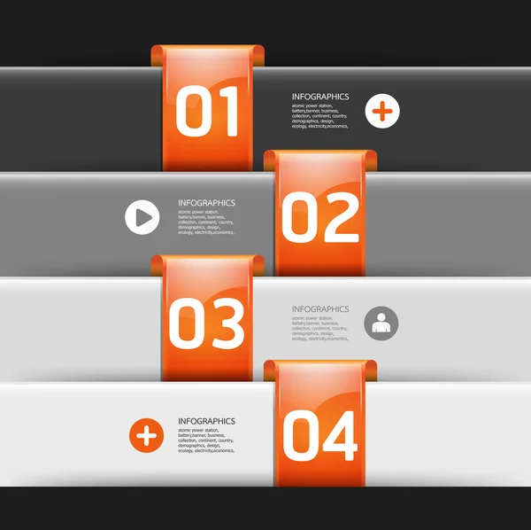 Moderne Design-Vorlage weiche Farbe, kann für Infografik verwendet werden — Stockvektor