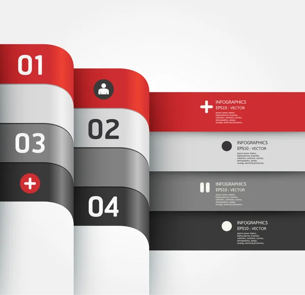 Moderne ontwerp sjabloon zachte kleur, kan worden gebruikt voor infographic — Stockvector