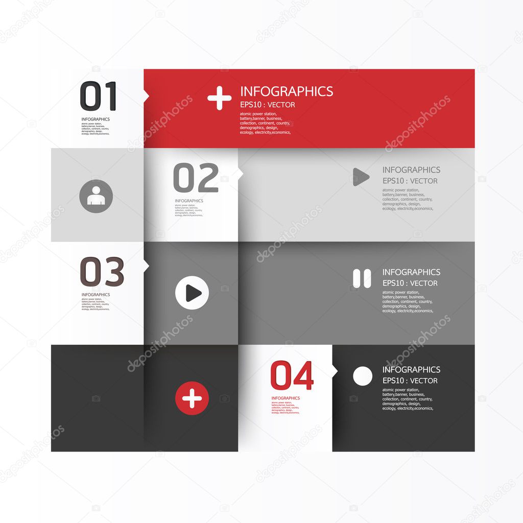 Modern Design template soft colour, can be used for infographic