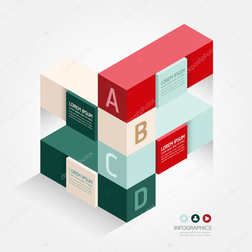 Modern Design template isometric style. Can be used for infograp