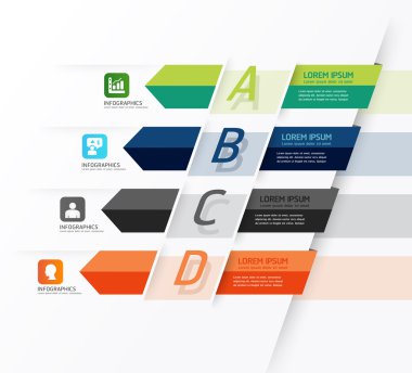 modern tasarımı çok az stil Infographic şablonu,-ebilmek var olmak kullanılmış için Infographics sayılı afiş, yatay kesikli çizgiler, grafik veya Web sitesi düzeni vektör