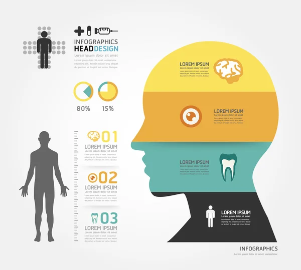 Medical Infographic Design template, can be used for infographi — Stock Illustration Medical Infographic Design template, can be used for infographi Vector Graphics