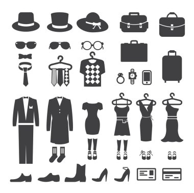 simge vektör alışveriş giyim mağazası