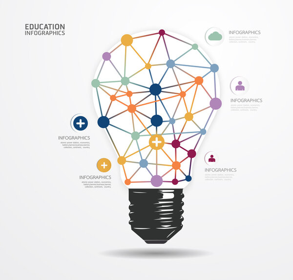 Инфографический шаблон в стиле модерн
